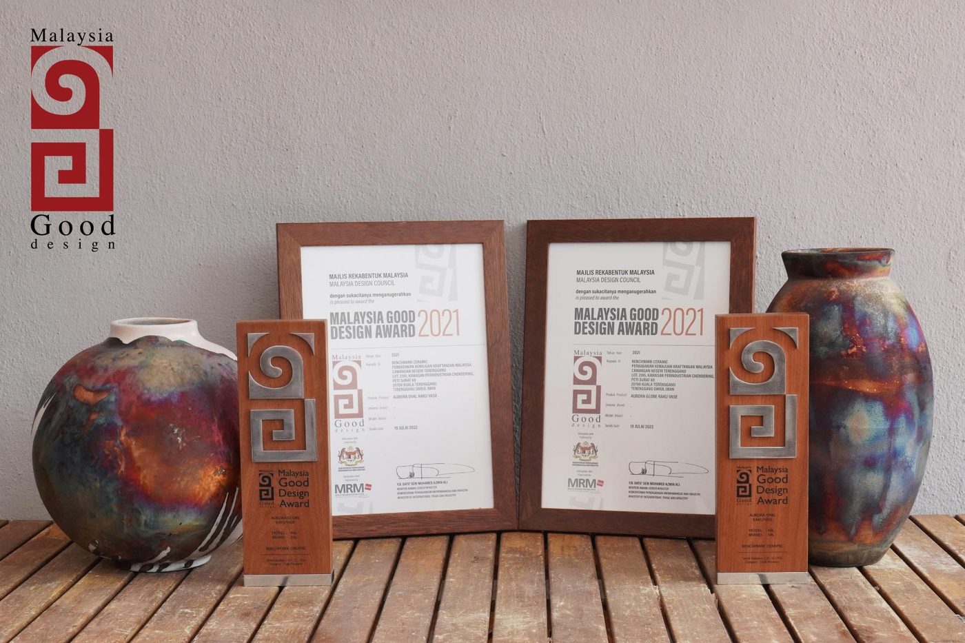 Malaysia Good Design Award trophies awarded to RAAQUU