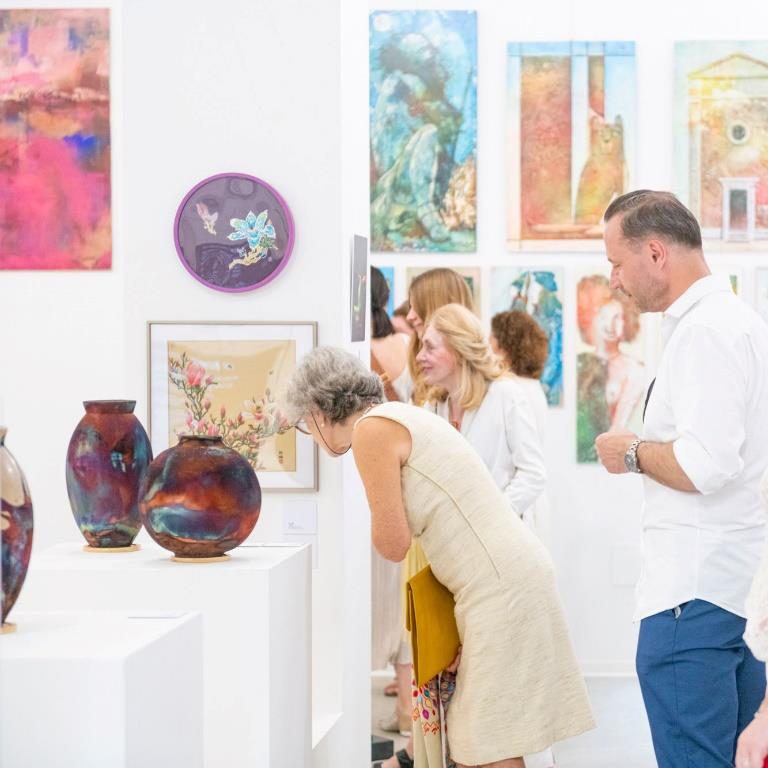 RAAQUU ceramics displayed at an international art exhibition