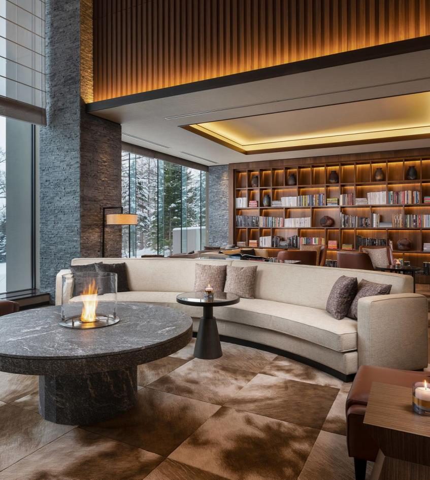 RAAQUU ceramics in the lounge of Higashiyama Niseko Village, a Ritz-Carlton Reserve